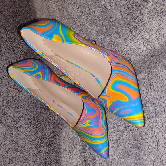 👣GROOVY Peace✌🏻 & Love 💜 70s Style Heels - Picture 11 of 15